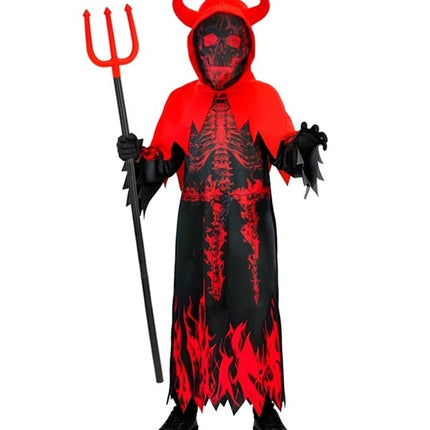 Disfraz de Halloween: el diablo en llamas