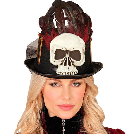 Sombrero de Halloween Alto Vudú y Huesos