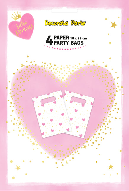 Bolsas para compartir corazones 4 uds