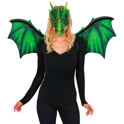 Disfraz de dragón verde