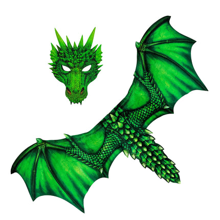 Disfraz de dragón verde