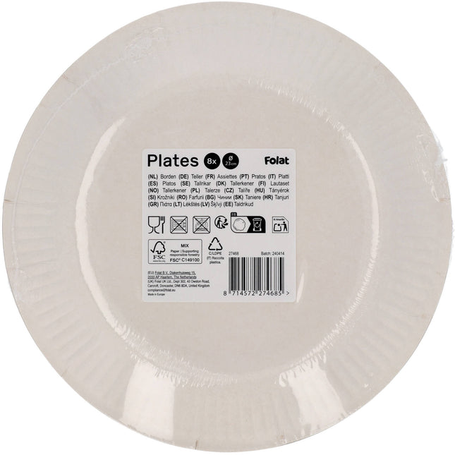 Platos Piratas 23cm 8ud