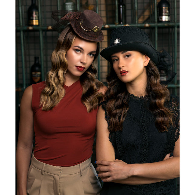 Sombrero negro gótico