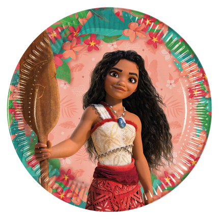 Moana Ii Sailing Spirit Fsc Platos de Papel Nueva Generación 23Cm 8St