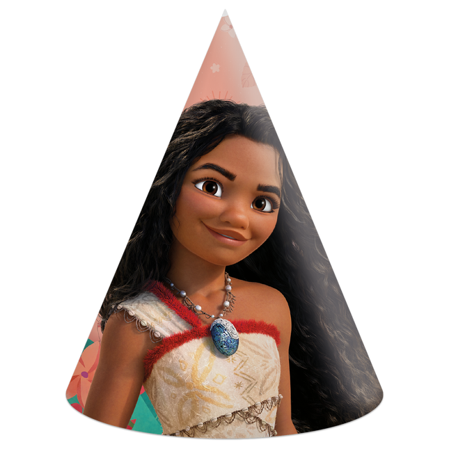 Sombreros de fiesta Moana 6 piezas