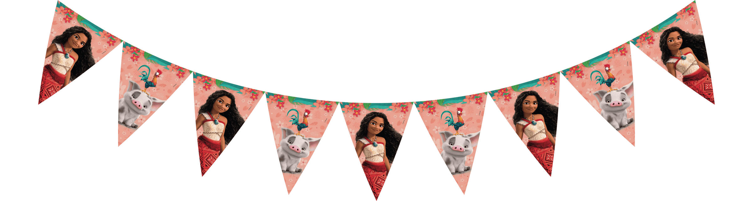 Moana Ii Sailing Spirit Fsc Bandera triangular de papel (9 banderas) 1St