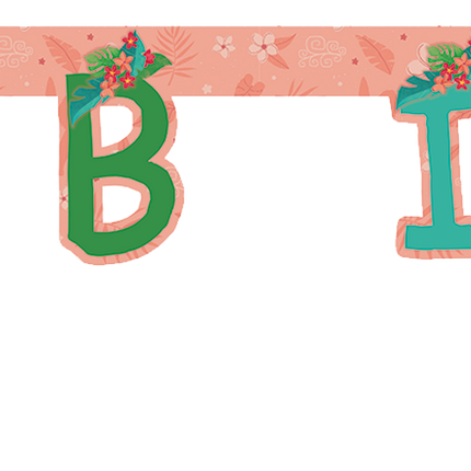 Moana Ii Sailing Spirit Fsc "Happy Birthday" Die Cut Paper Banner 1St