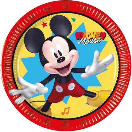 Mickey Jump Into Fun Fsc Señales de Papel Próxima Generación Mediana 20Cm 8pcs