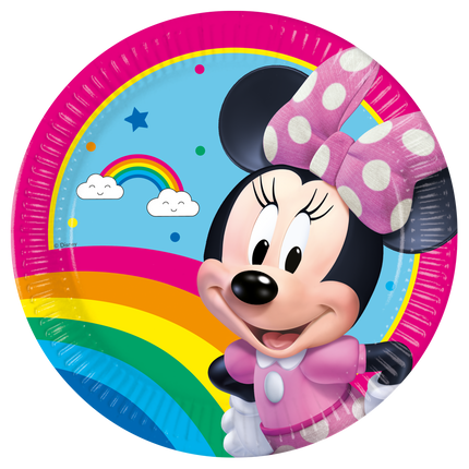 Platos Minnie Mouse 23cm 8pcs