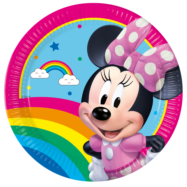 Minnie Mouse Platos 20cm 8pcs