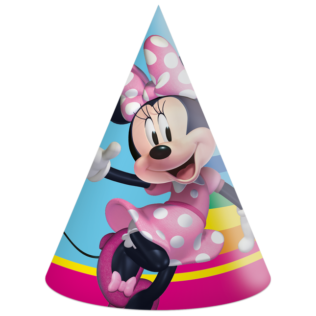 Sombreros de fiesta de Minnie Mouse 6pcs
