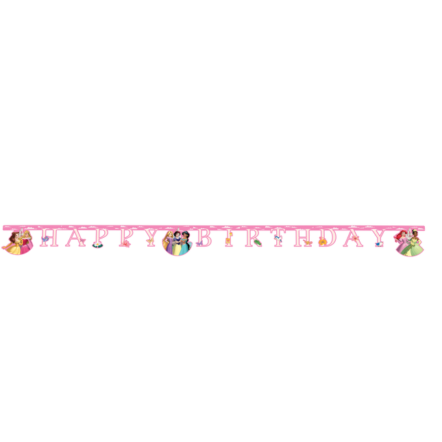 Guirnalda Letra Princesas Disney Feliz Cumpleaños
