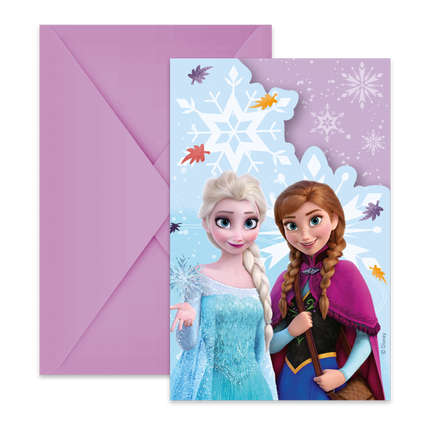 Invitaciones Frozen 6pcs