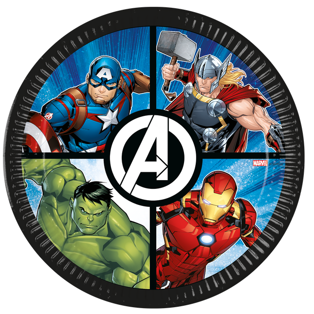 Avengers Platos 8pcs