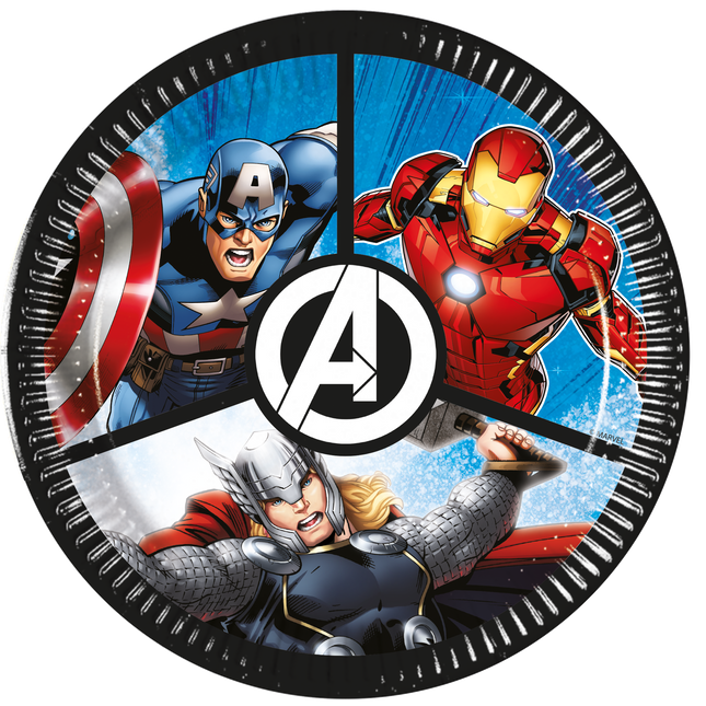 Avengers Platos 20cm 8pcs