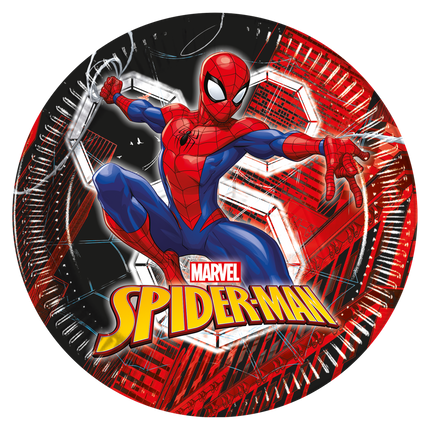 Spiderman Platos Web 23cm 8pcs