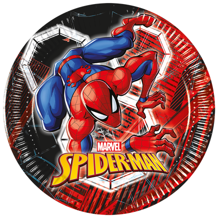 Spiderman Platos 20cm 8pcs