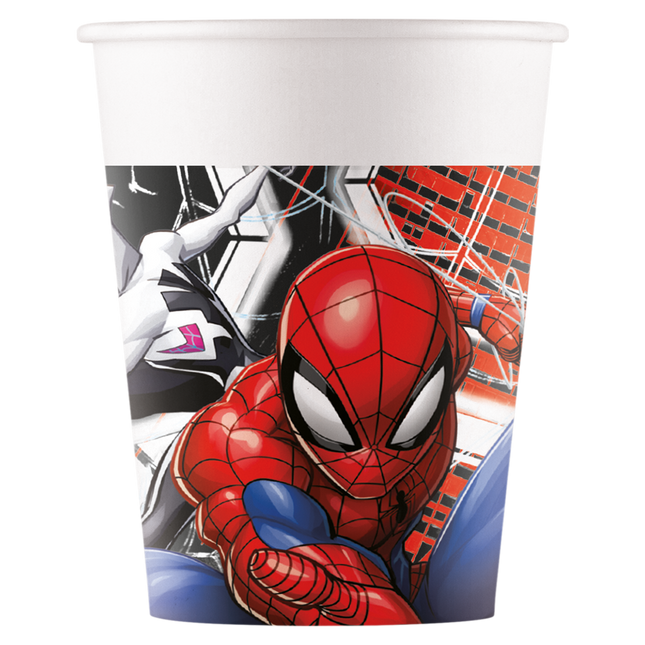 Vasos Spiderman 200ml 8ud