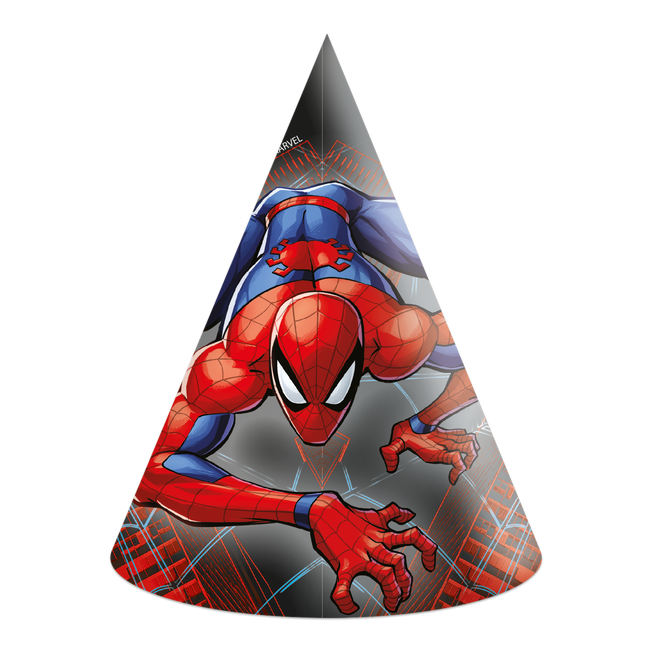 Spiderman Sombreros para fiestas Papel 6pcs