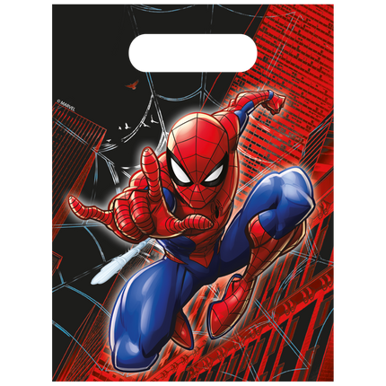 Bolsas de Fiesta Spiderman Papel 4pcs