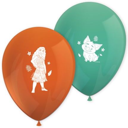 Moana Ii Sailing Spirit Globos de látex impresos 8St