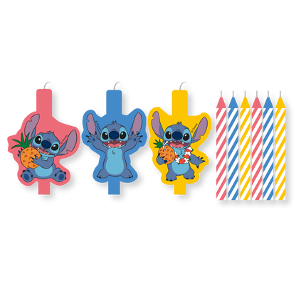 Velas de Punto de Color 9 piezas