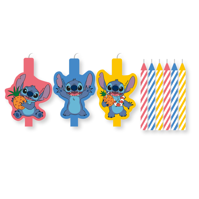 Velas de Punto de Color 9 piezas
