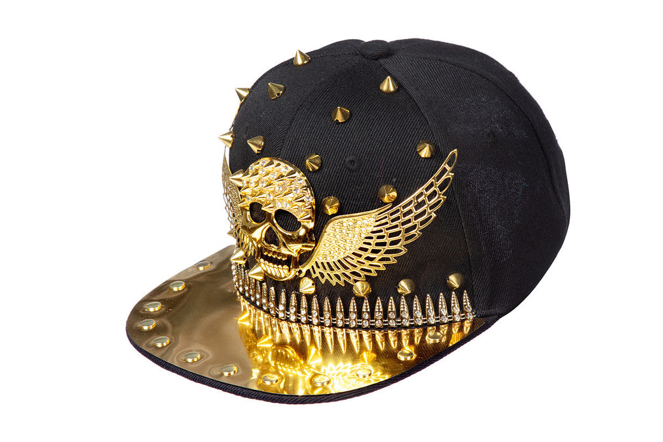 Baseball cap skull met vleugels