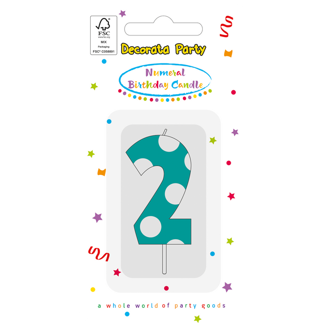 Vela de 2 años Azul