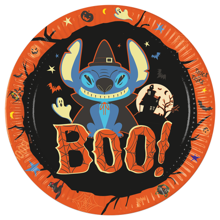 Platos Stitch Halloween 23cm 8pcs