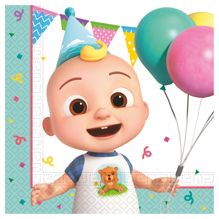 Servilletas Cocomelón Coloreadas 2 Capas 33cm 20pcs