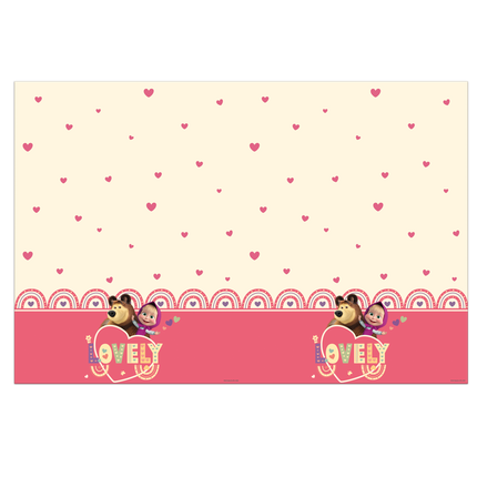 Mantel Masha y el Oso Plástico 1,8m