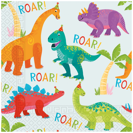 Servilletas Dino 2 Capas 33cm 20pcs