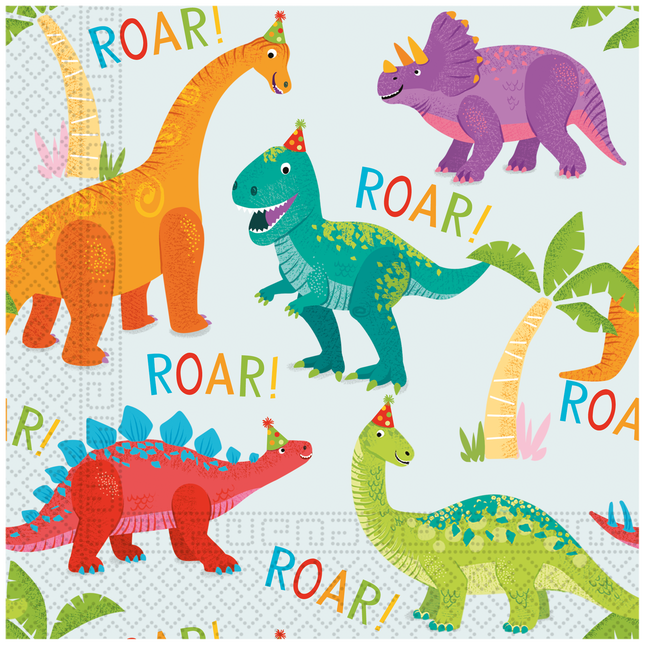Servilletas Dino 2 Capas 33cm 20pcs