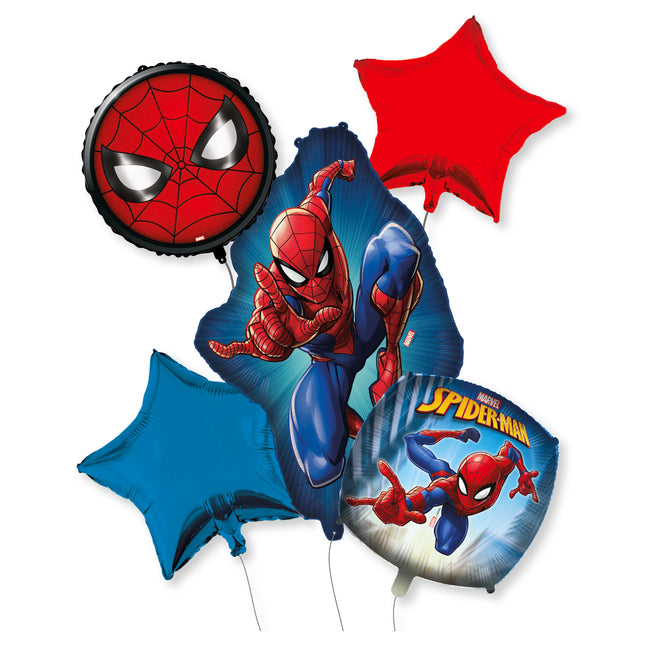 Spiderman Helio Globos Set Vacío 6pcs