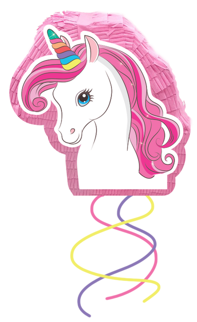 Unicornio Arco Iris Colores Fsc 3D Piñata Unicornio 1St