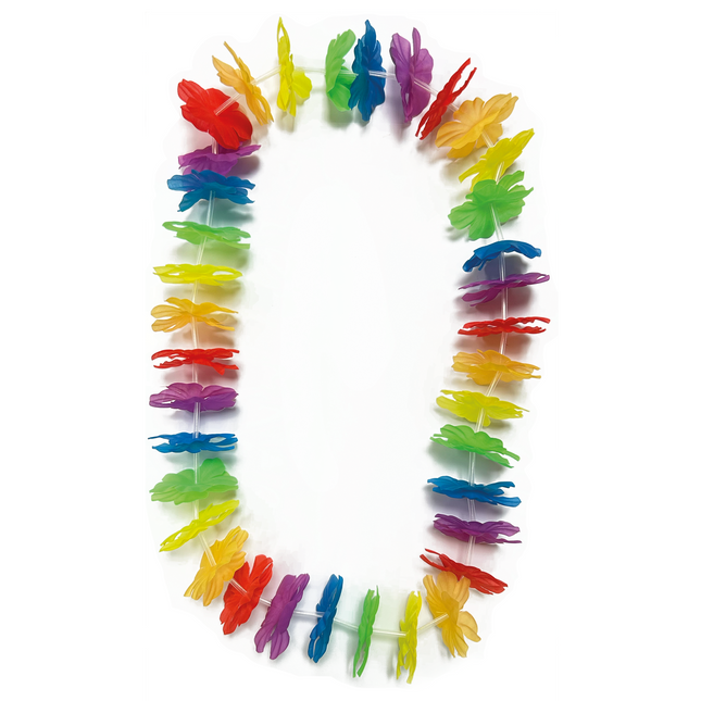 Corona hawaiana de colores Arcoiris