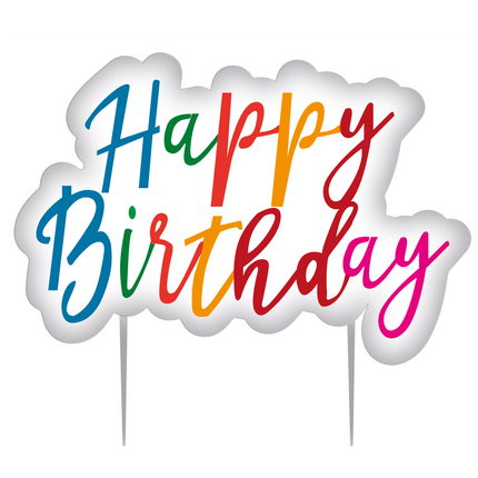 Vela de color Feliz Cumpleaños