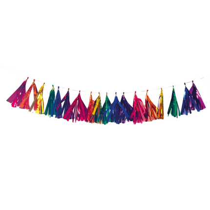 Guirnalda de colores Borlas metálicas