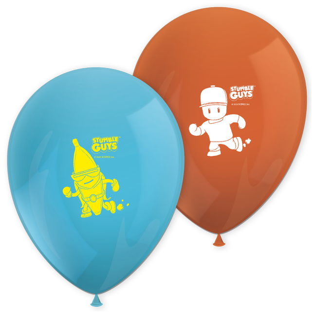 Globos Stumble Guys 8pcs