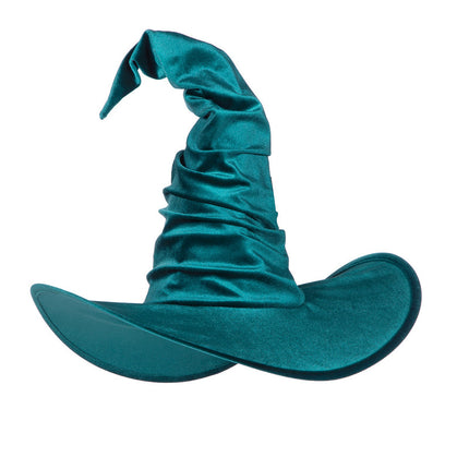 Sombrero de bruja turquesa