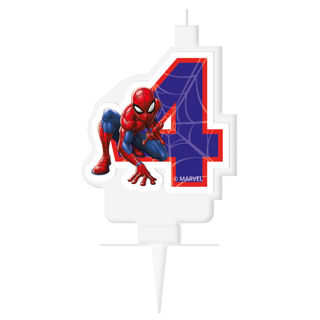 Vela de 4 años Spiderman