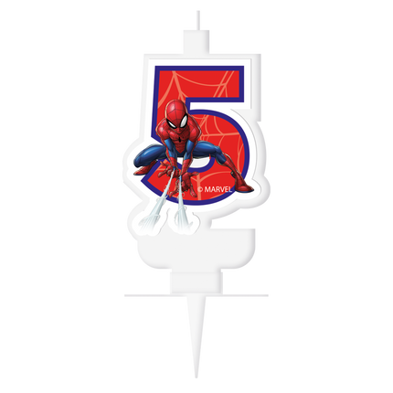Vela de 5 años Spiderman