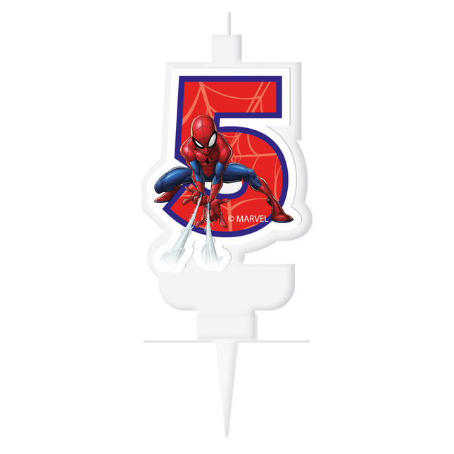 Vela de 5 años Spiderman