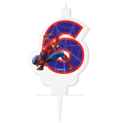 Vela de 6 años Spiderman