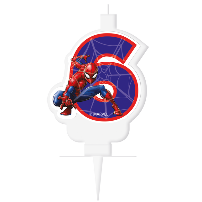 Vela de 6 años Spiderman