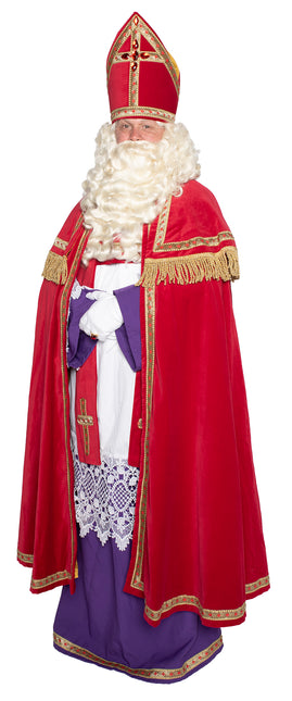 Traje Sinterklaas Algodón Terciopelo 4 piezas