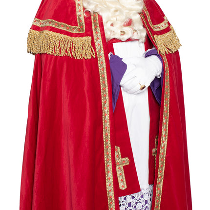 Traje Sinterklaas Algodón Terciopelo 4 piezas