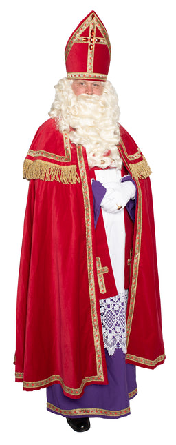 Traje Sinterklaas Algodón Terciopelo 4 piezas