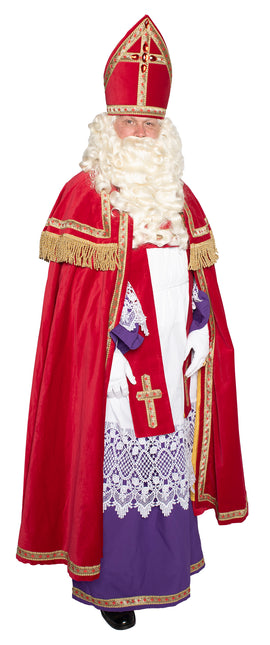 Traje Sinterklaas Algodón Terciopelo 4 piezas